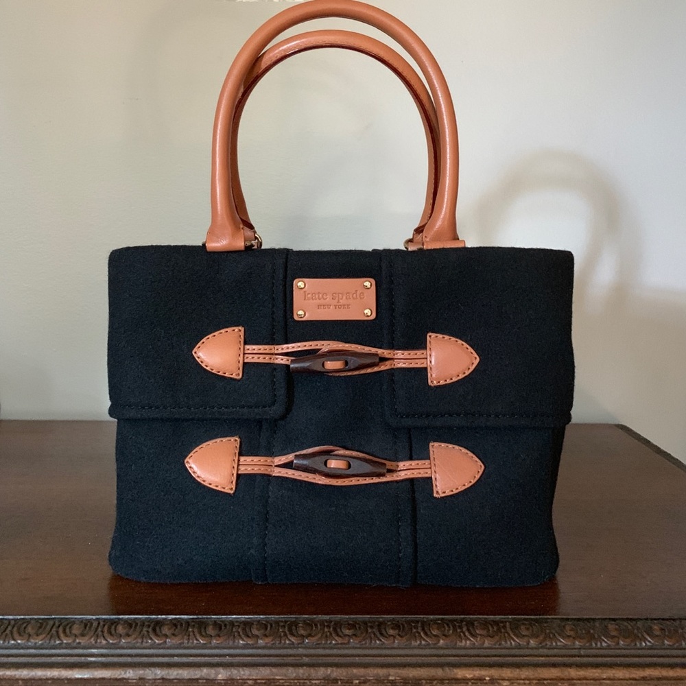 Kate Spade Foxtrot Hill wool shoulder bag